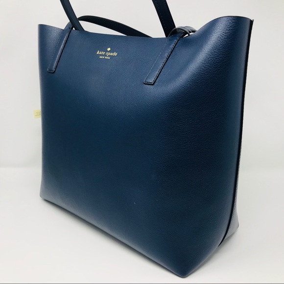 Kate Spade Arch Place Mya Reversible Tote Navy - Picture 6 of 6